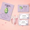 Lavender Dill-icious Baby Shower Invitation Kit — Kawaii Pickle Theme