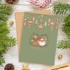 Green feeling in my bones christmas card back