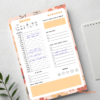 Autumn Floral Daily planner notepad with writing
