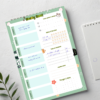 Cat Weekly planner notepad with writing