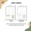 digital student planner and study journal colour options