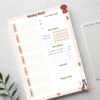 Dog Weekly planner notepad with writing