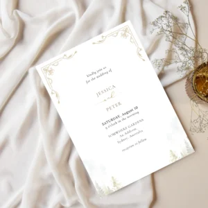Misty Forest Wedding Invite Template