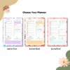 Floral Daily A5 Planner Notepad options